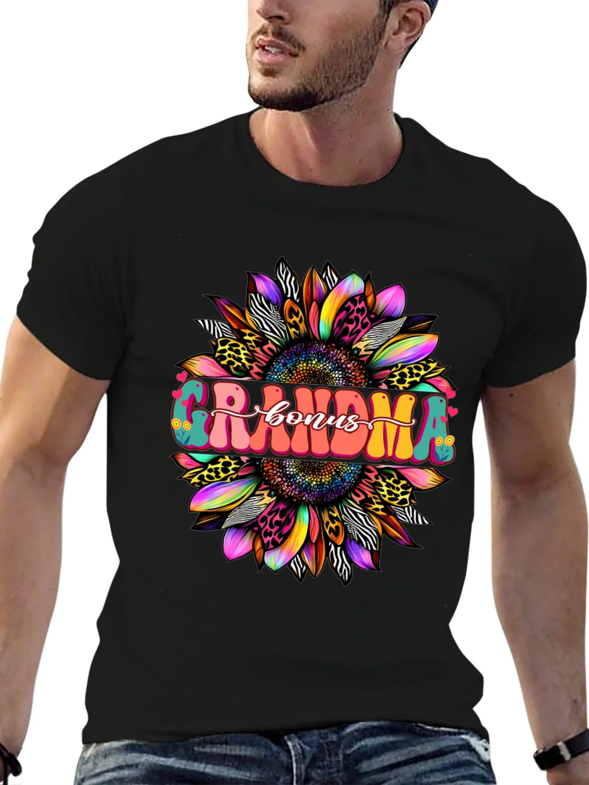 Grandma Bonus Graphic Tee - Sunflower Design product image 6