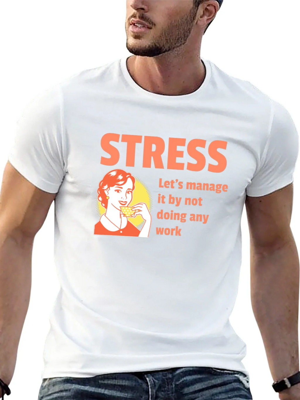 Stress Management T-Shirt - Funny Graphic Tee product image 12