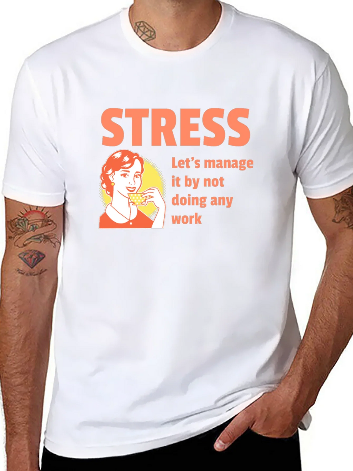 Stress Management T-Shirt - Funny Graphic Tee product image 7