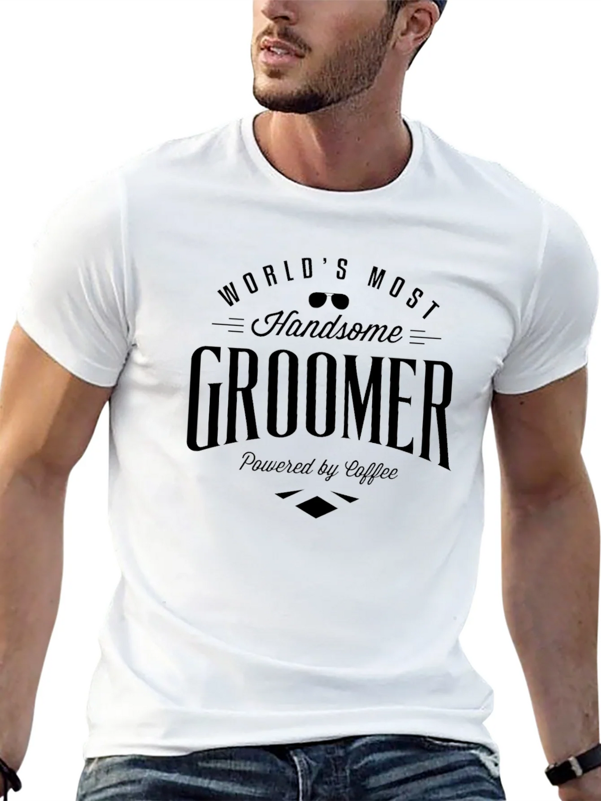 Worlds Most Handsome Groomer T-Shirt - Coffee Powered product image 12