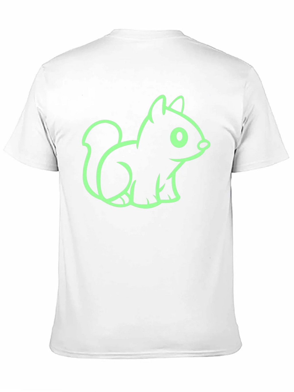Cute Squirrel Graphic Tee - Black Cotton T-Shirt product image 10