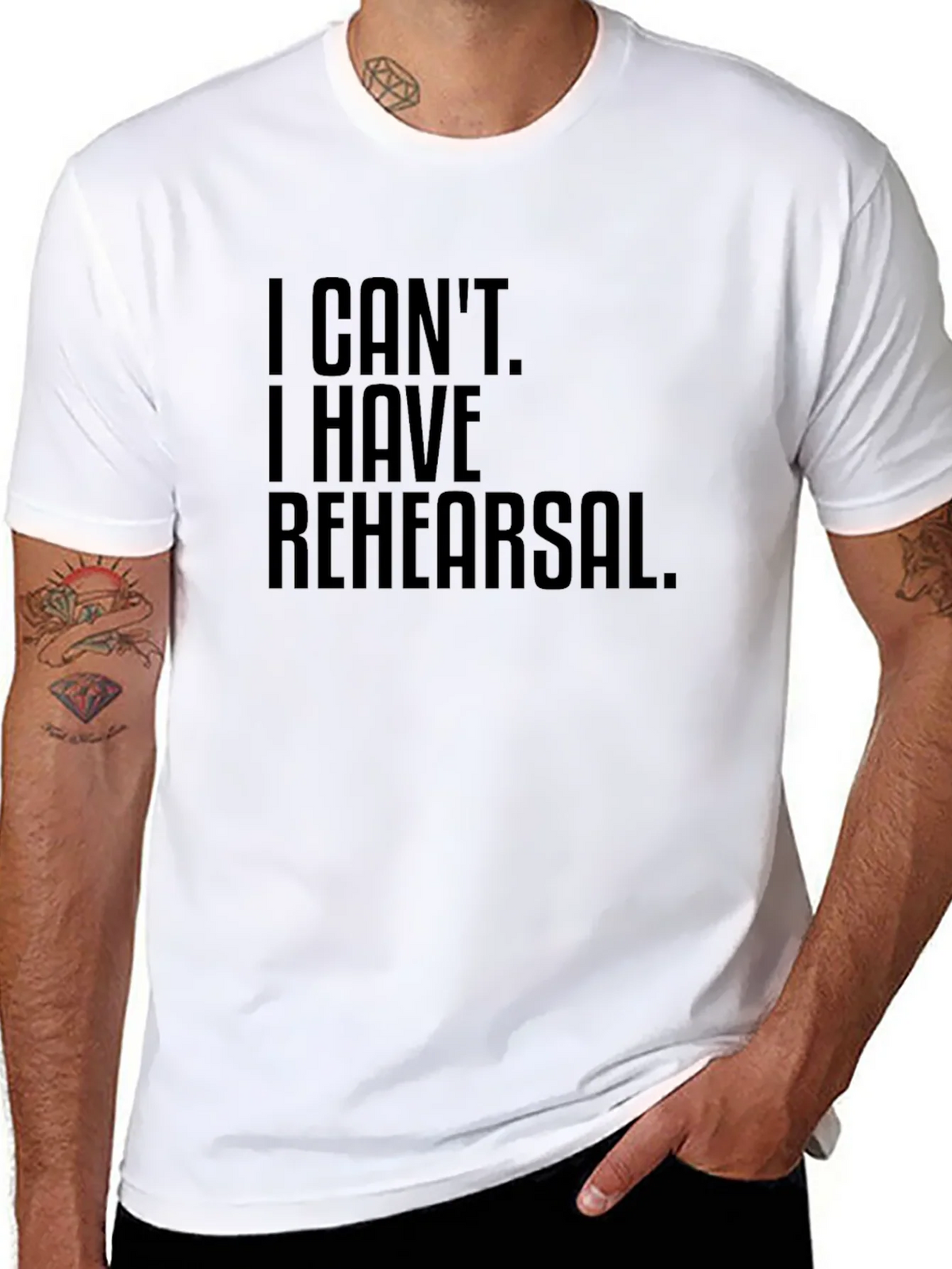 I Cant. I Have Rehearsal. T-Shirt product image 7