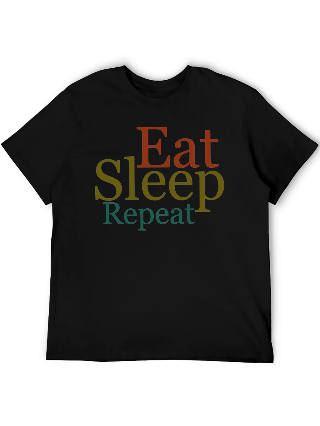 Eat Sleep Repeat Graphic Tee - Black T-Shirt product image 5