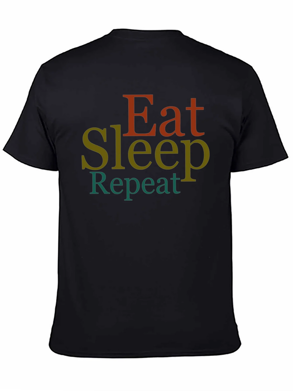 Eat Sleep Repeat Graphic Tee - Black T-Shirt product image 4