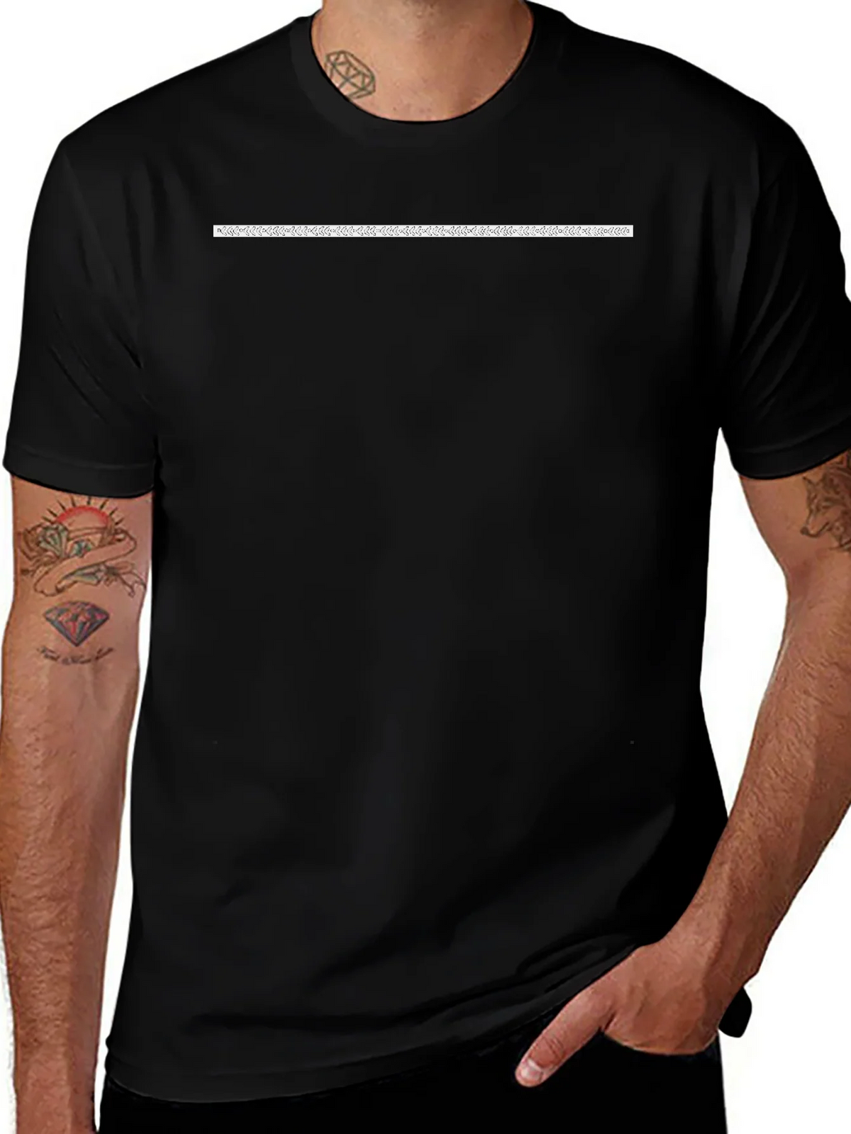 Classic Black Short Sleeve Crew Neck T-Shirt product image 1