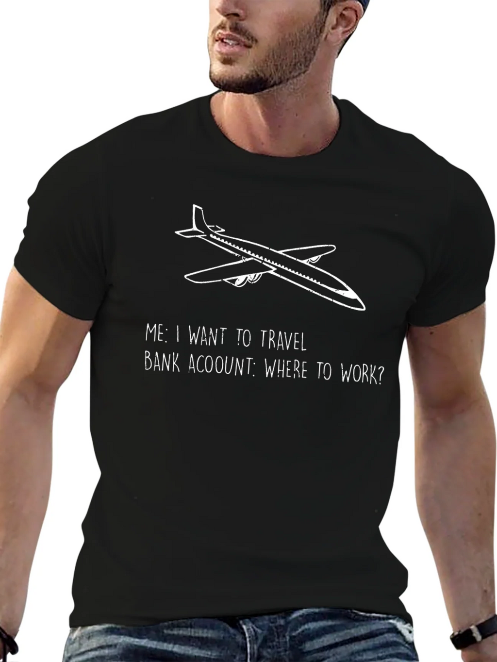 Travel Bug Tee: Airplane Graphic T-Shirt product image 6