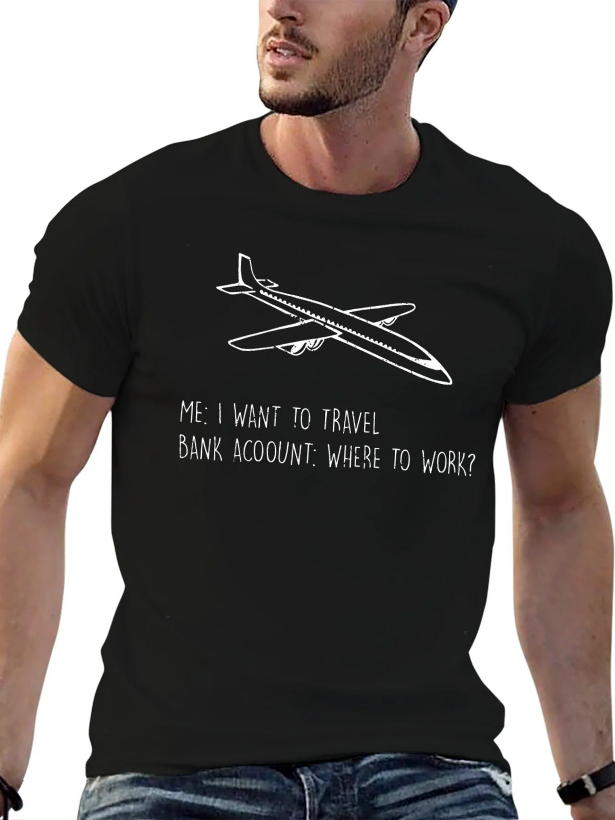 Travel Bug Tee: Airplane Graphic T-Shirt product image 6