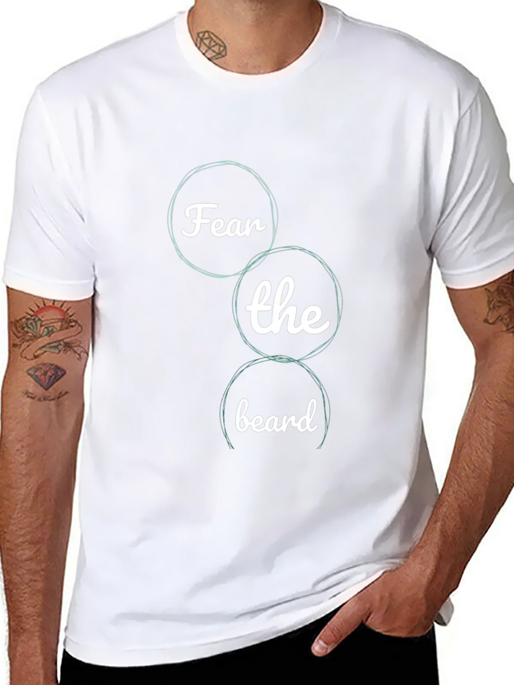 Fear the Beard Graphic Tee - Black Cotton T-Shirt product image 7