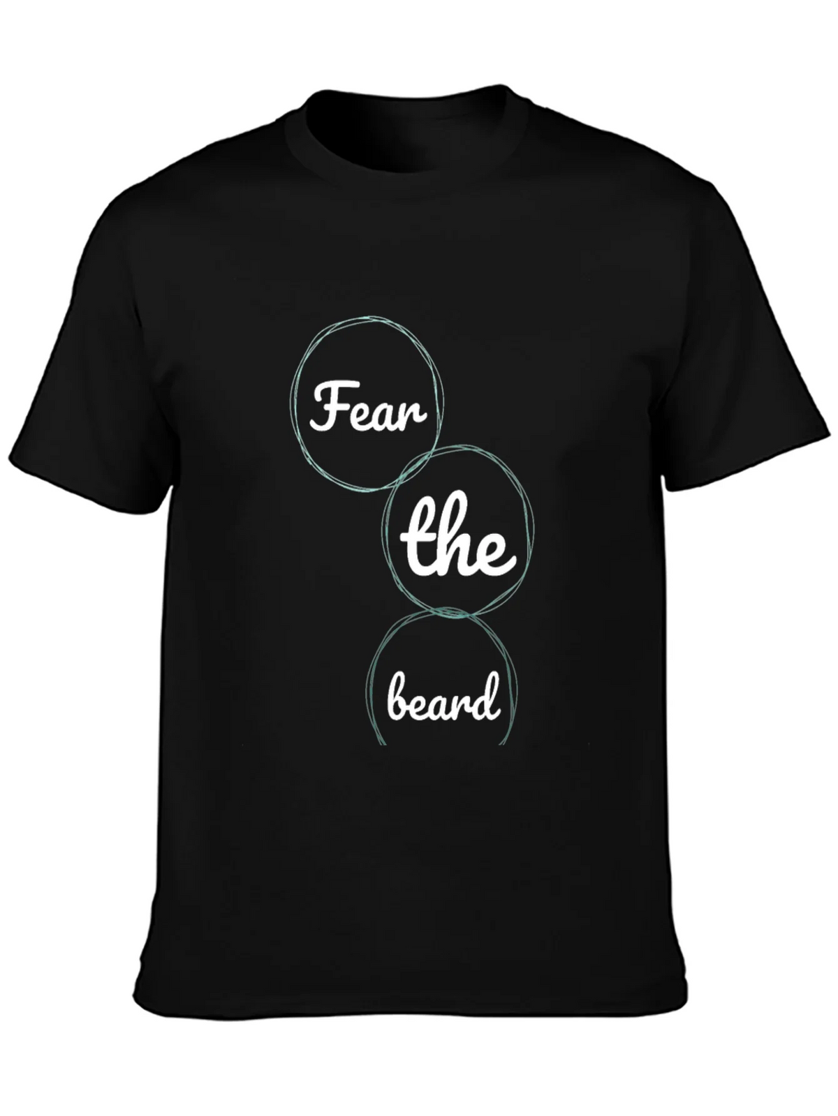 Fear the Beard Graphic Tee - Black Cotton T-Shirt product image 3