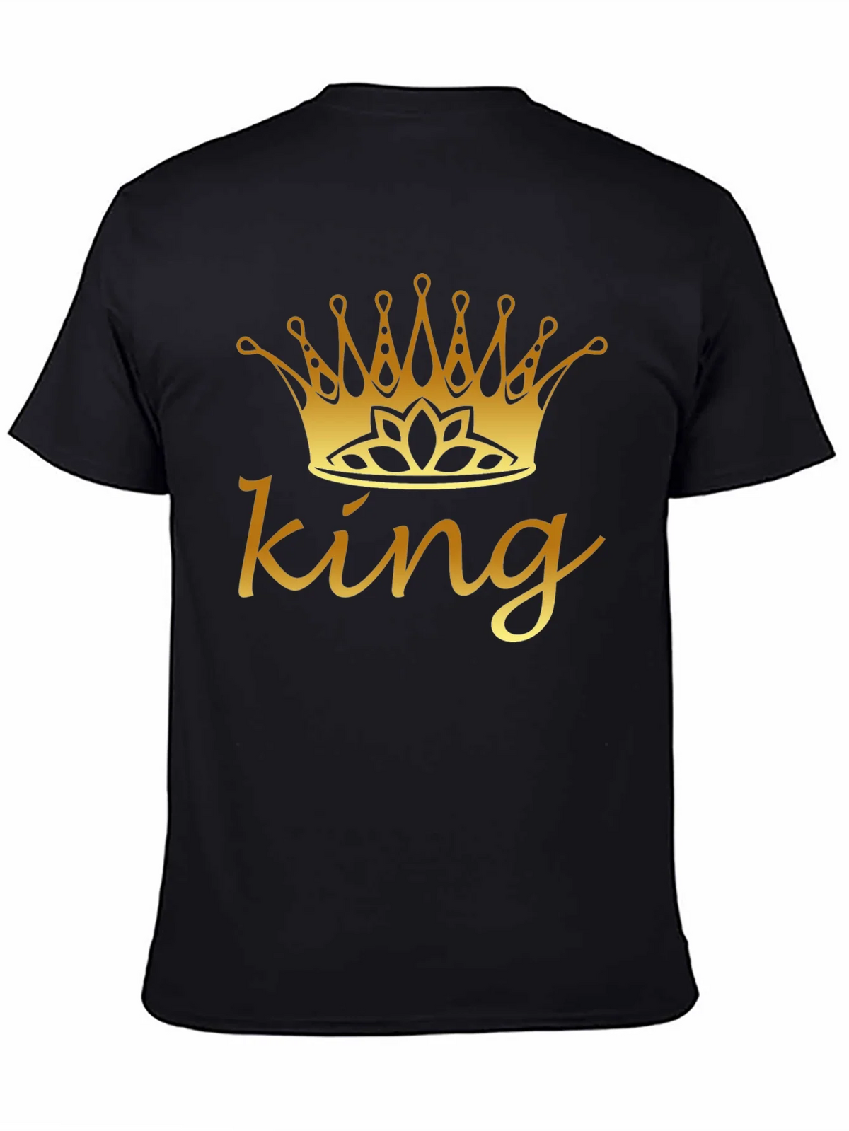 King Crown Graphic Tee - Black Cotton Shirt product image 2