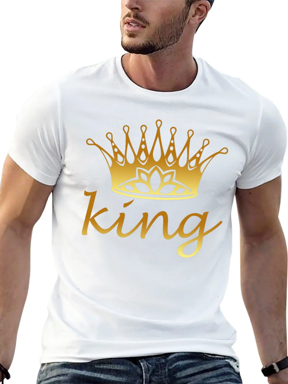 King Crown Graphic Tee - Black Cotton Shirt product image 10