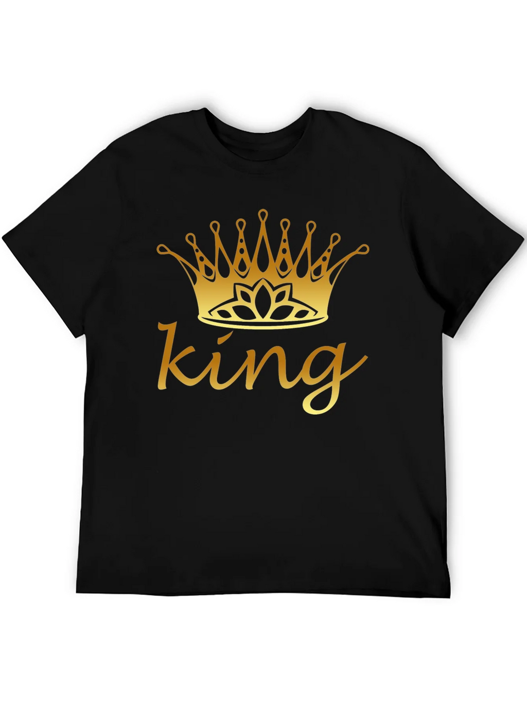 King Crown Graphic Tee - Black Cotton Shirt product image 3