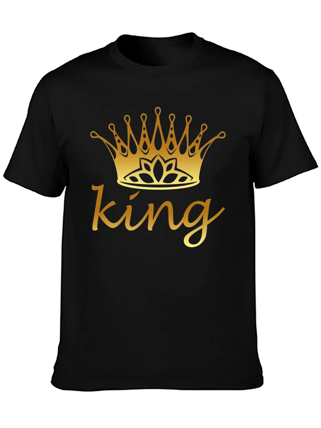 King Crown Graphic Tee - Black Cotton Shirt product image 1