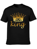 King Crown Graphic Tee - Black Cotton Shirt product image 1