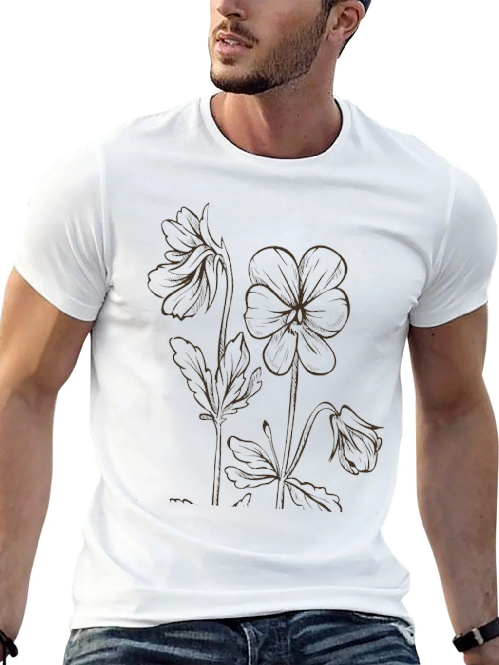 Floral Outline Graphic Tee product image 12