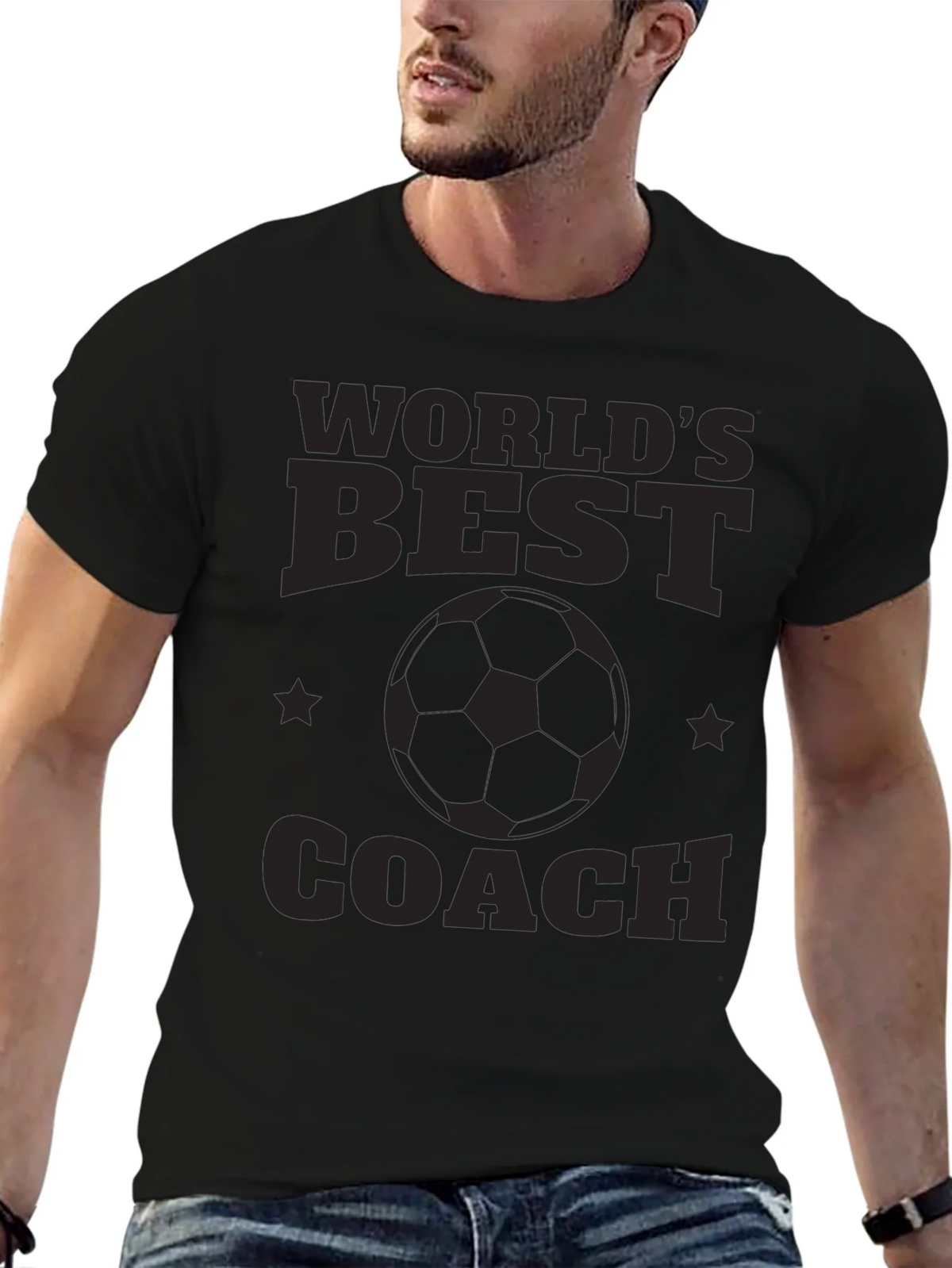 Worlds Best Coach Graphic Tee - Soccer Fan Apparel product image 6