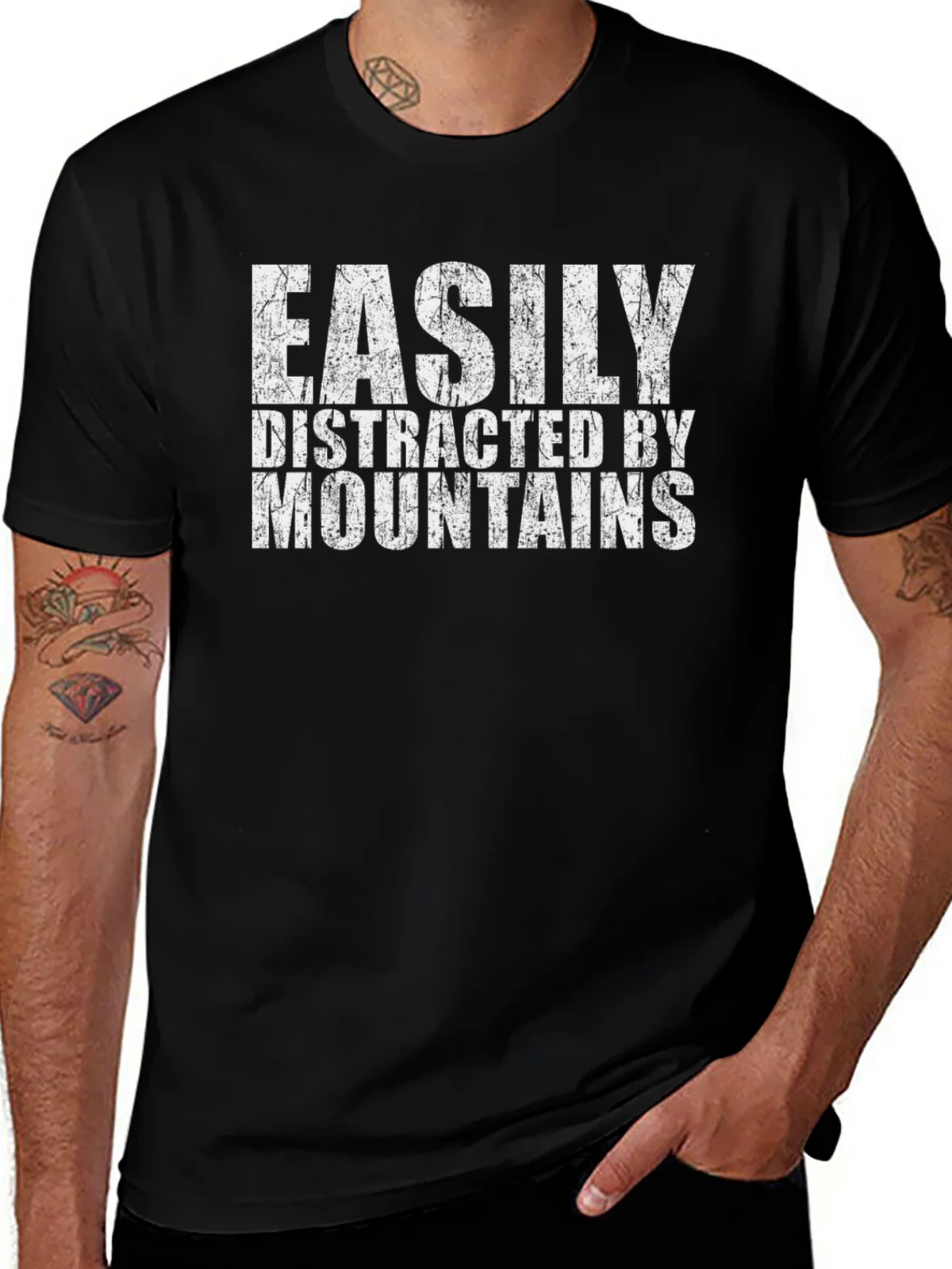 Easily Distracted by Mountains T-Shirt product image 1