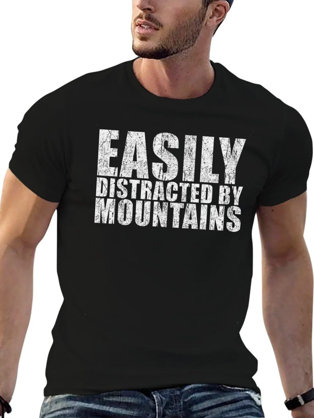 Easily Distracted by Mountains T-Shirt product image 6