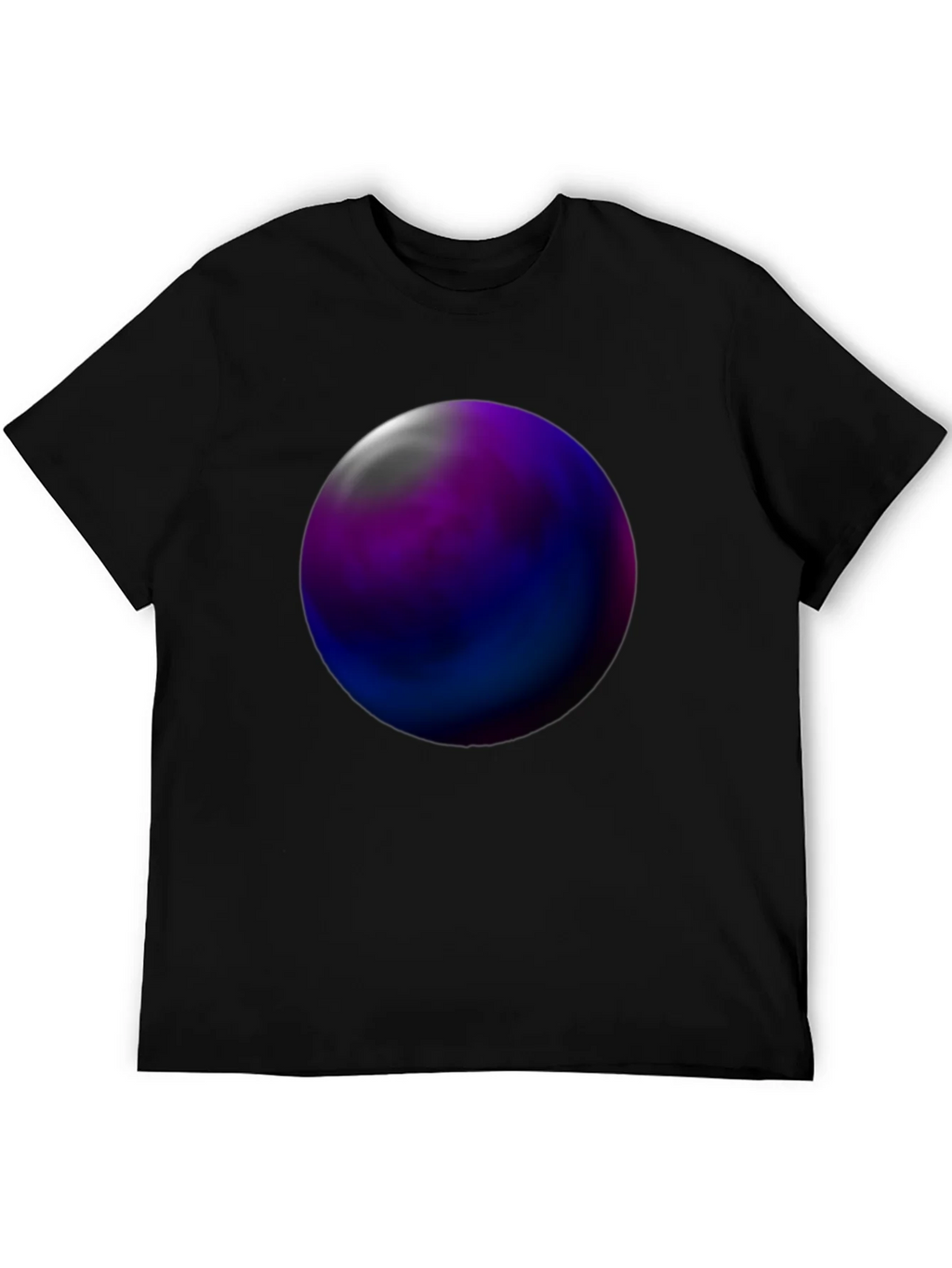 Abstract Orb Graphic Tee - Black Unisex T-Shirt product image 5