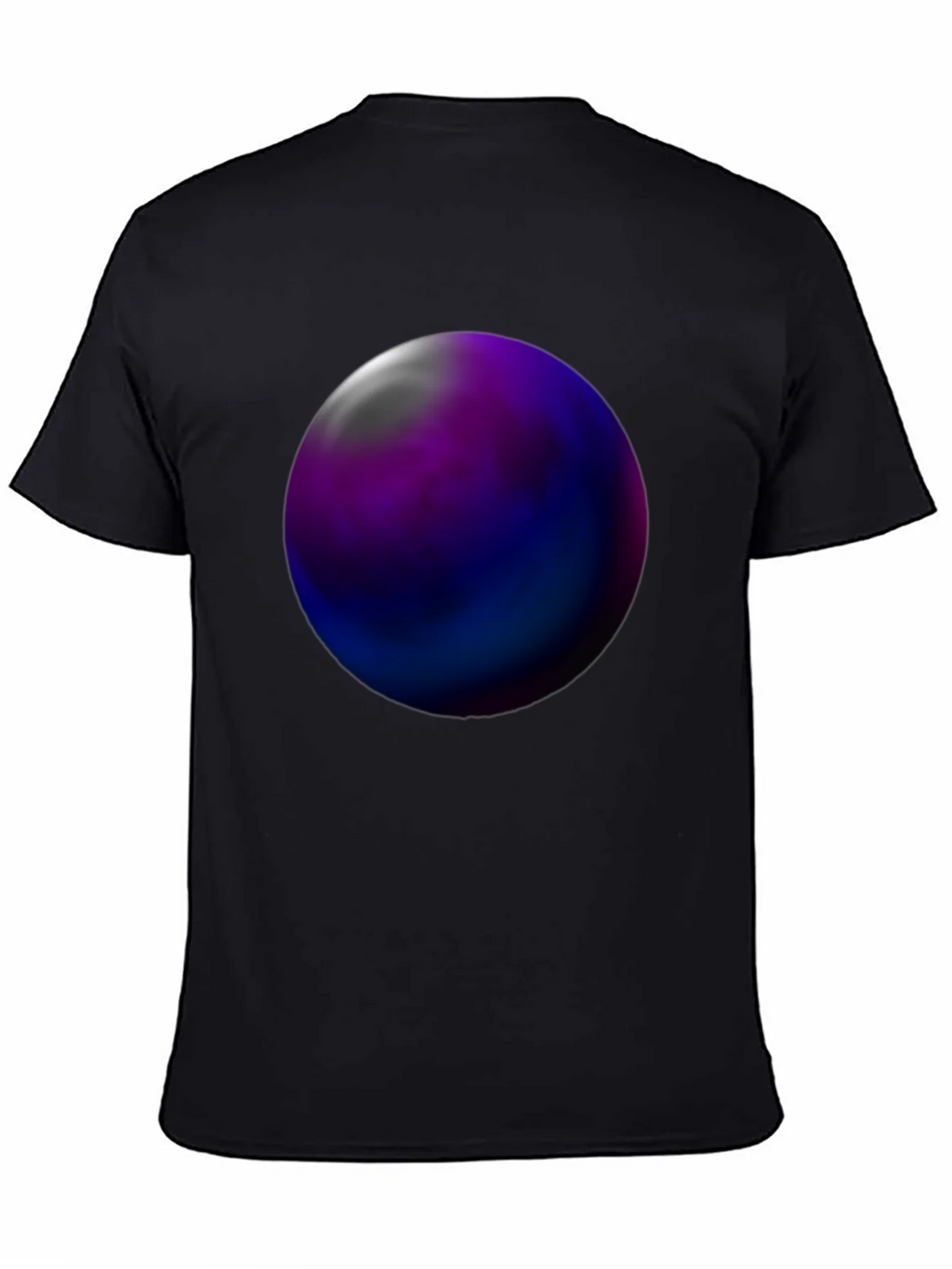 Abstract Orb Graphic Tee - Black Unisex T-Shirt product image 4