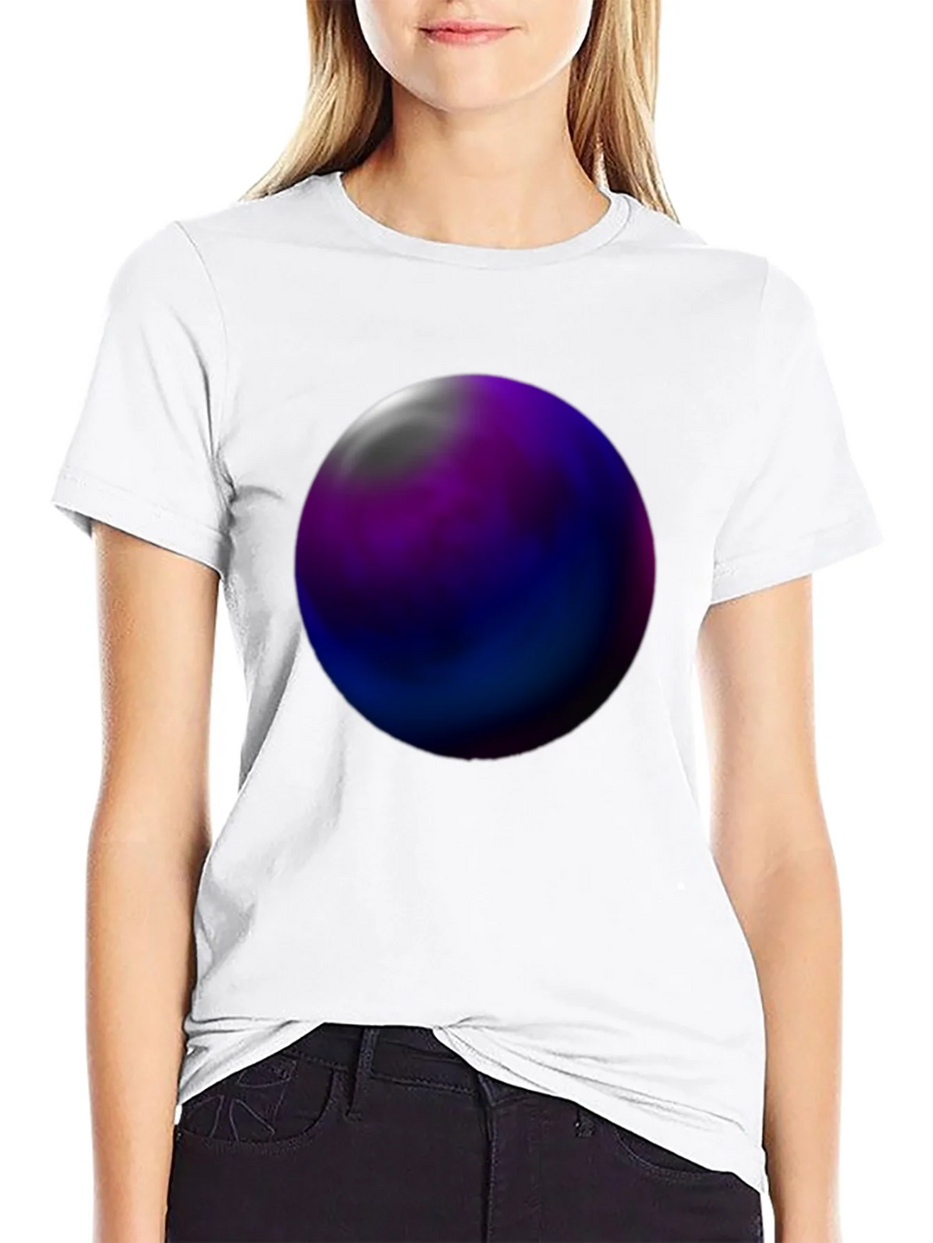 Abstract Orb Graphic Tee - Black Unisex T-Shirt product image 8