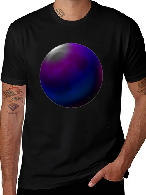Abstract Orb Graphic Tee - Black Unisex T-Shirt product image 1