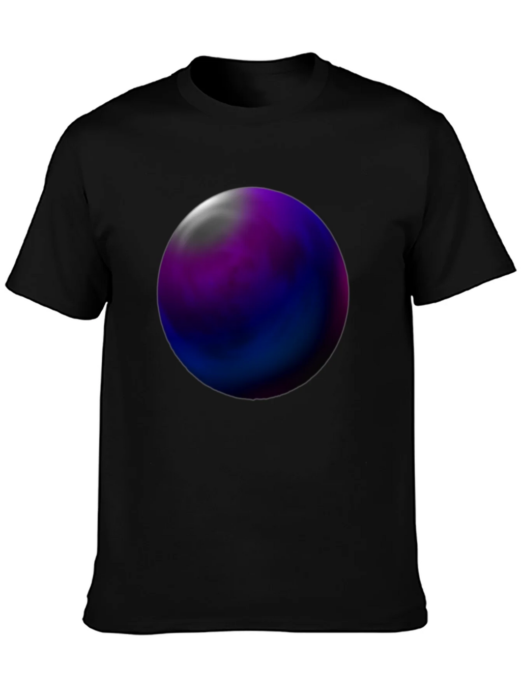 Abstract Orb Graphic Tee - Black Unisex T-Shirt product image 3