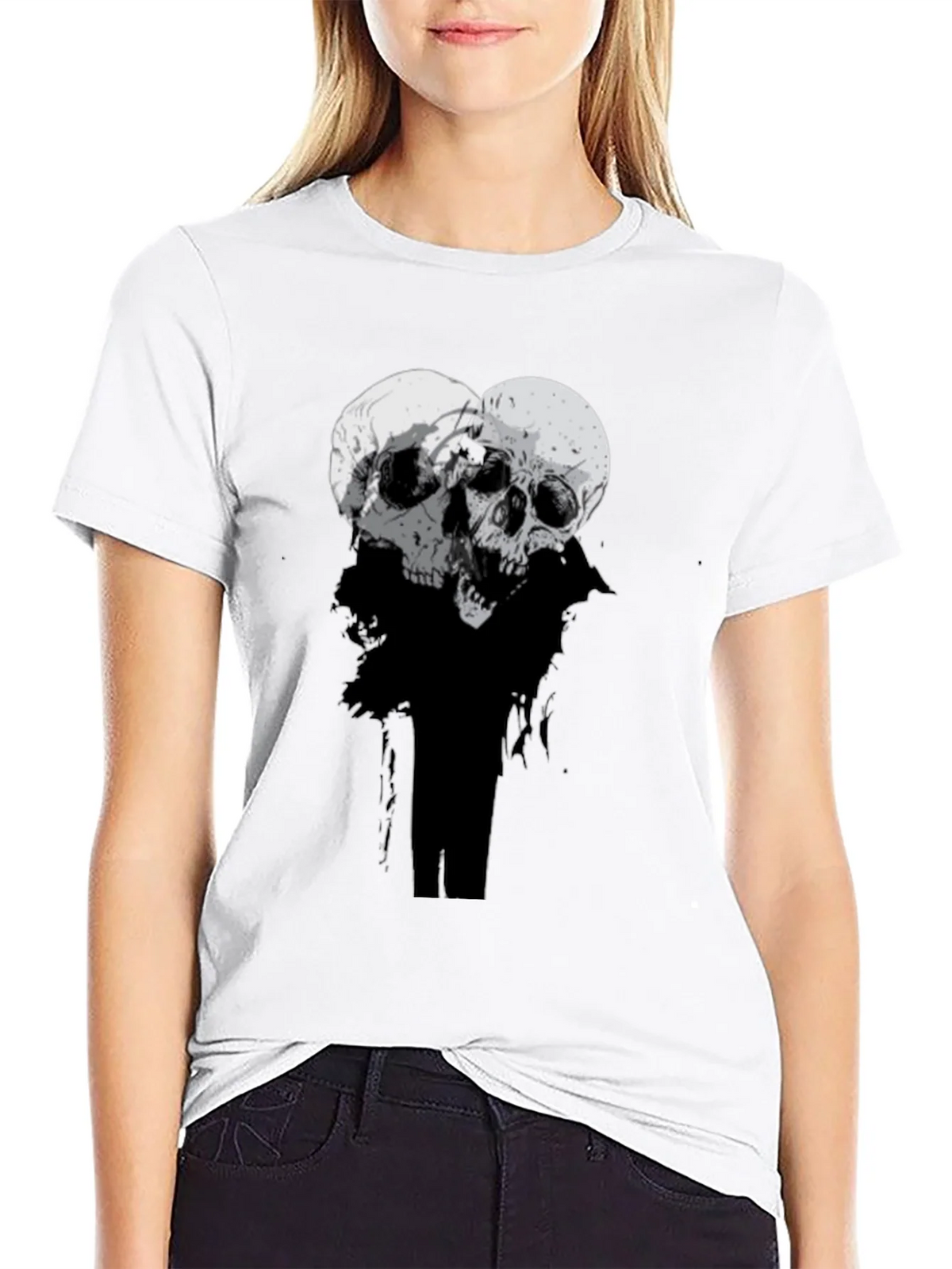 Skull Duo Graphic Tee - Mens Black T-Shirt product image 8