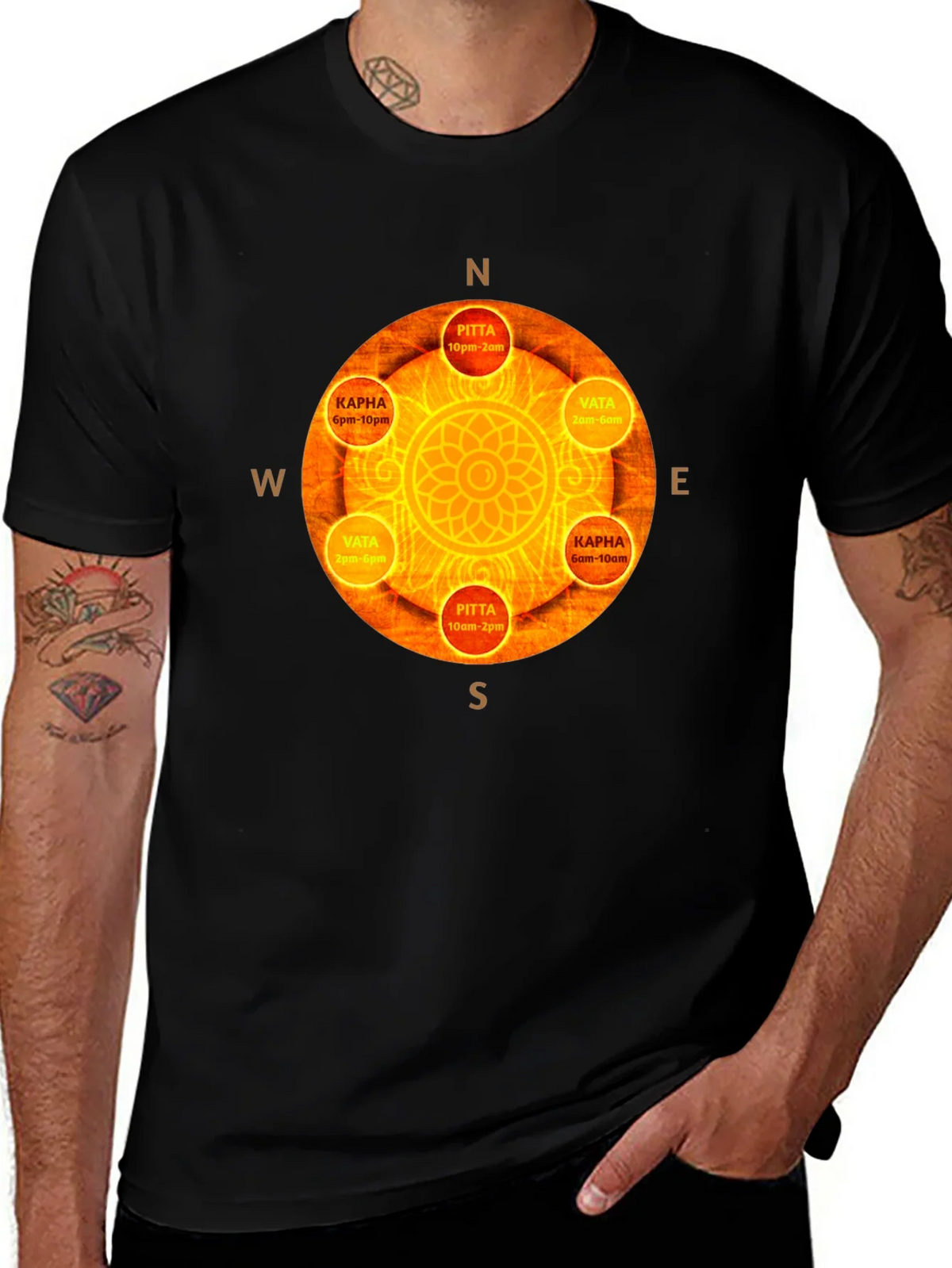 Dosha Time Circle Graphic Tee product image 1