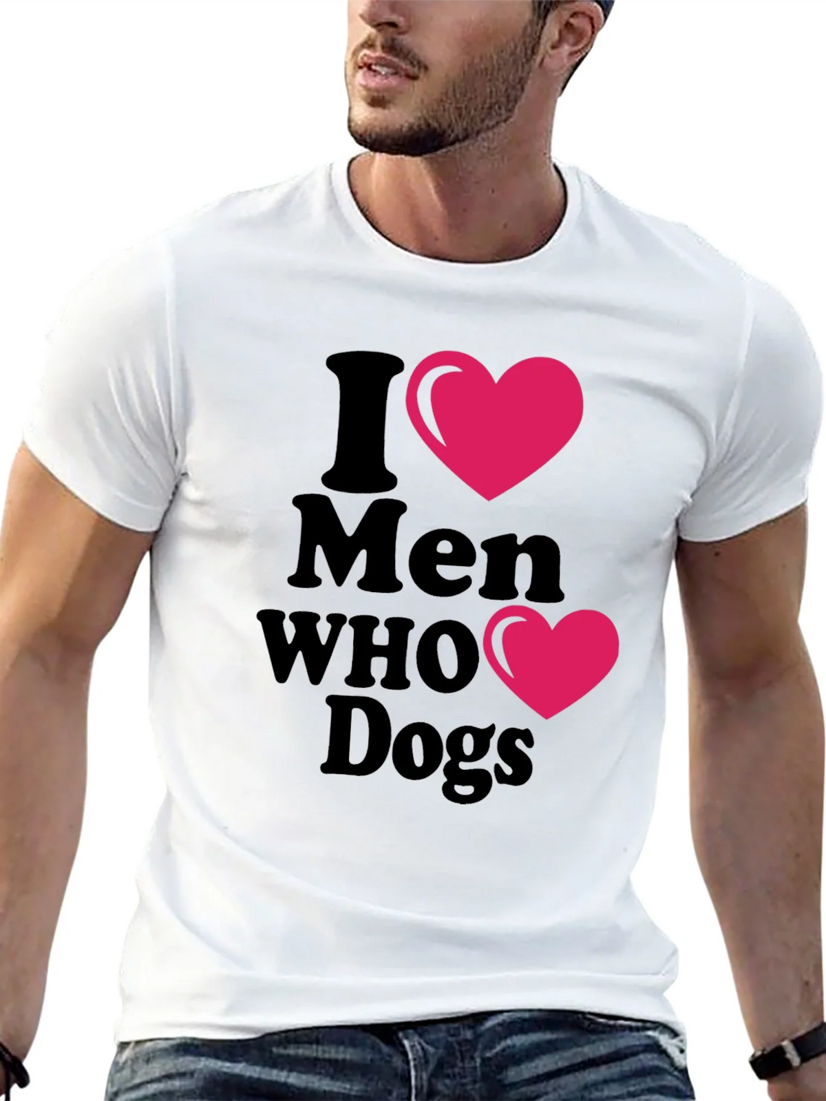 I Heart Men Who Love Dogs T-Shirt product image 12