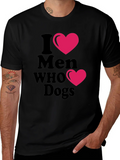 I Heart Men Who Love Dogs T-Shirt product image 1
