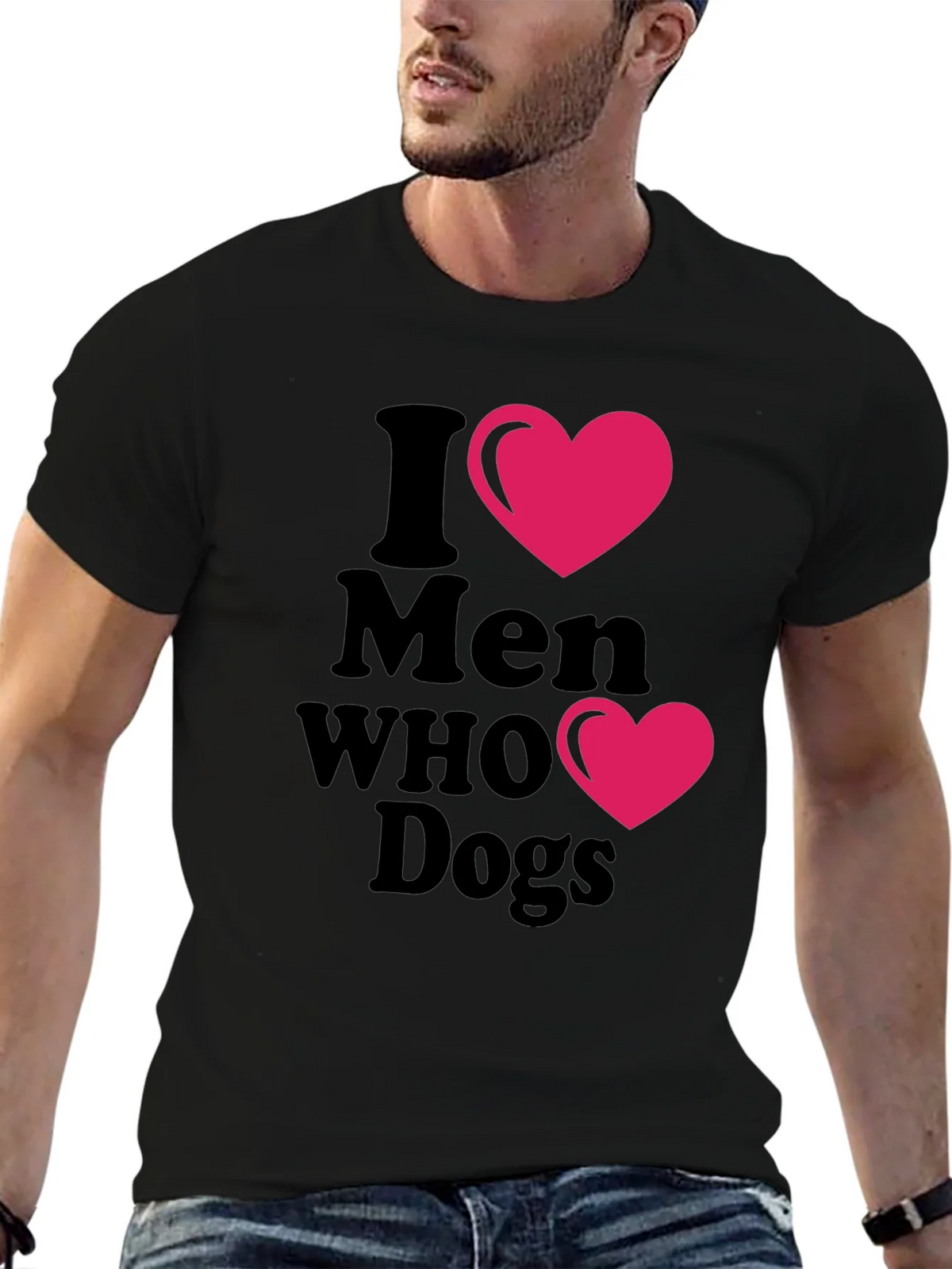 I Heart Men Who Love Dogs T-Shirt product image 6