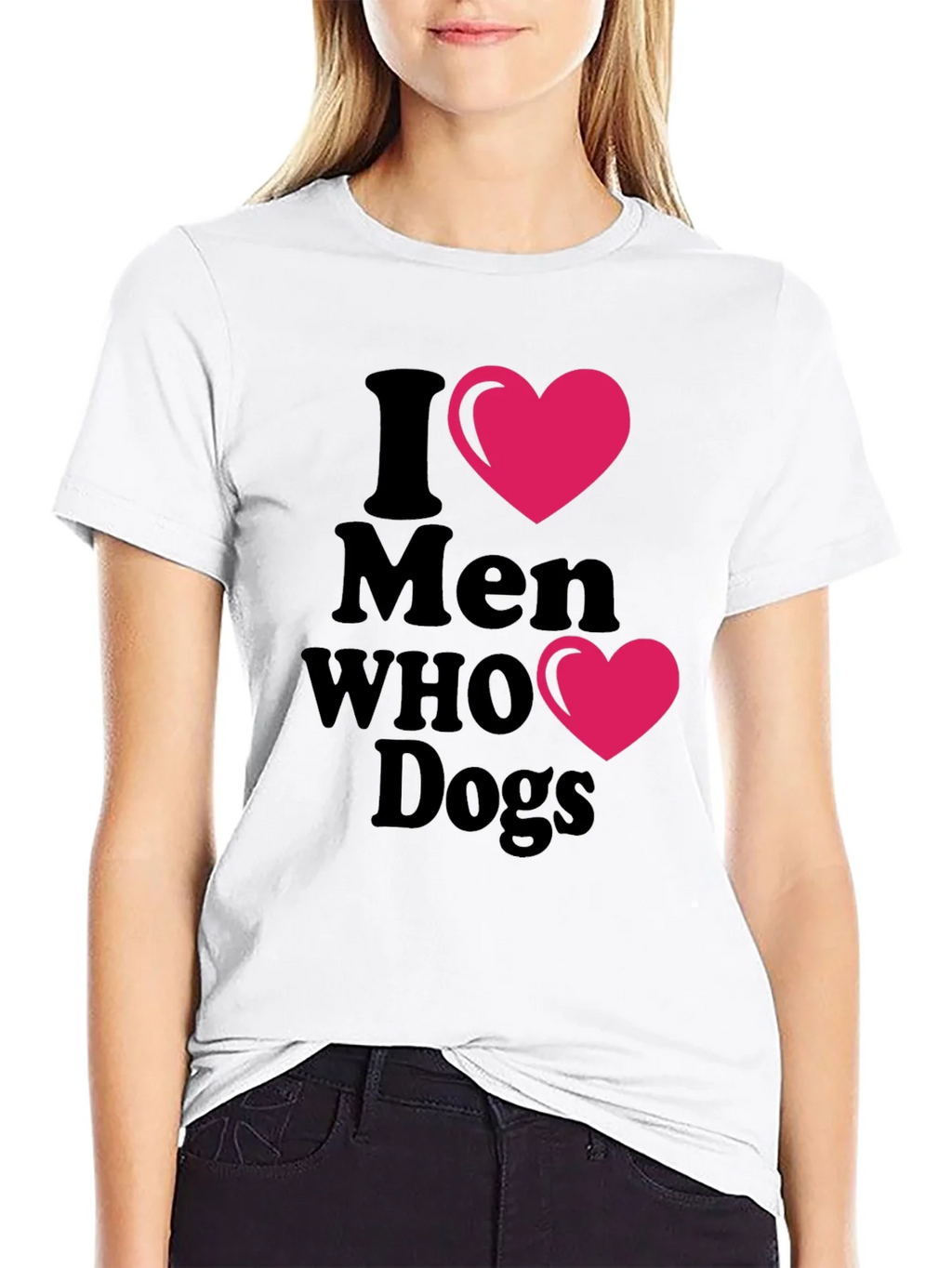 I Heart Men Who Love Dogs T-Shirt product image 8