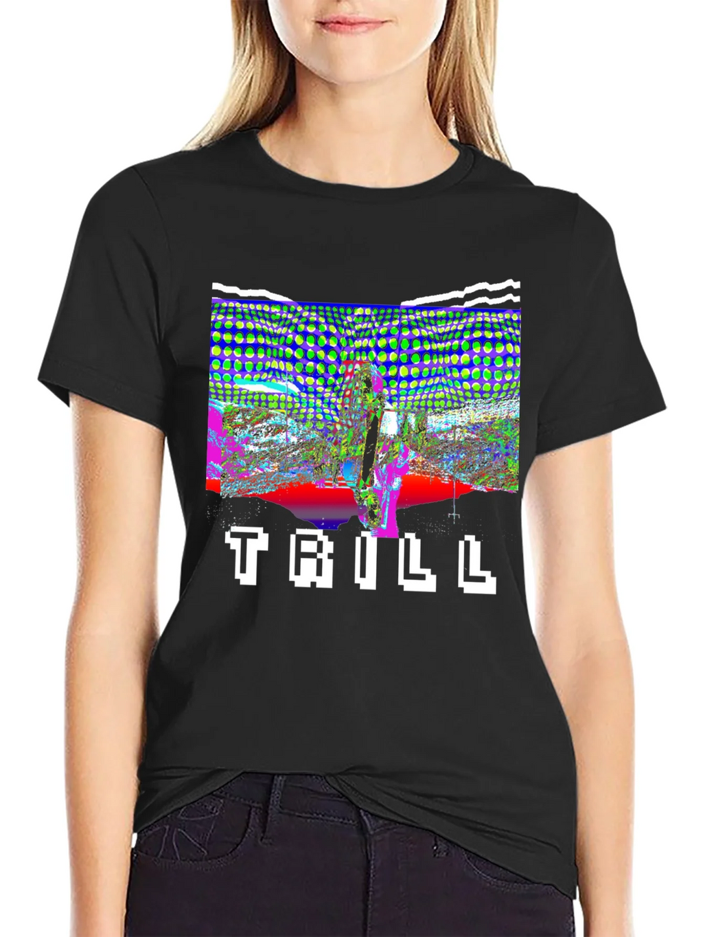 Trill Graphic Print Black T-Shirt product image 2