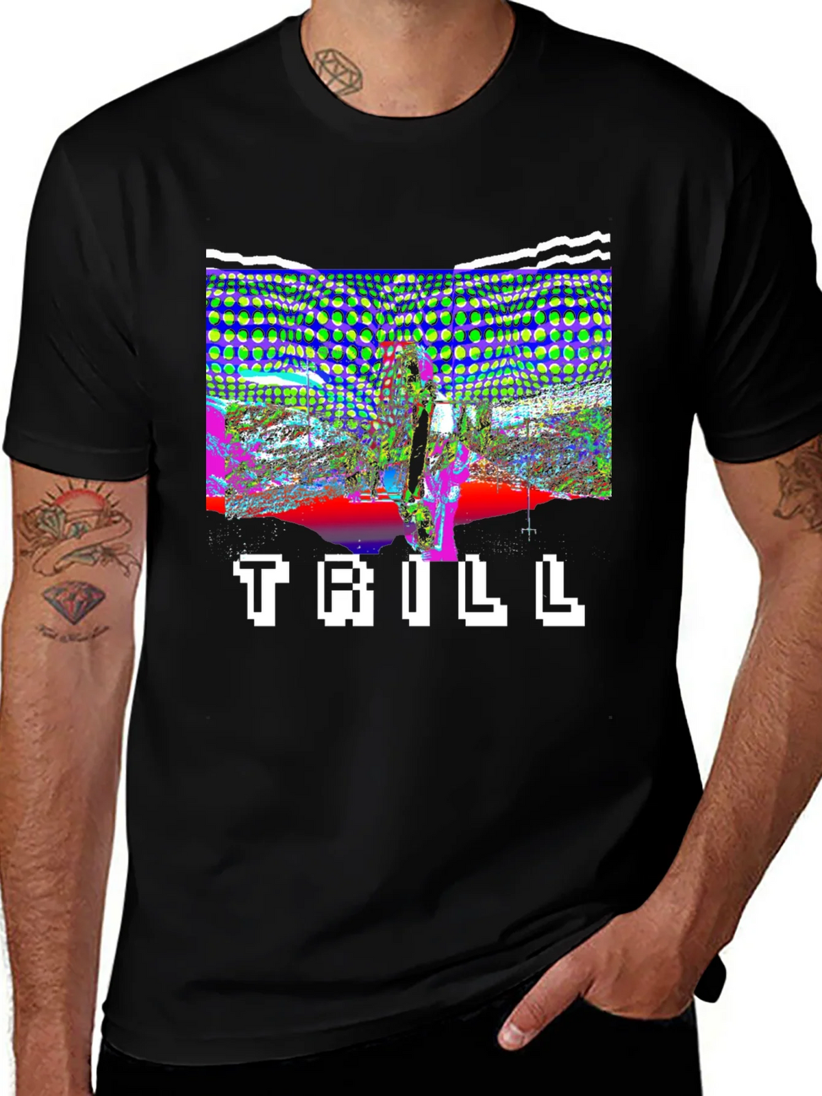 Trill Graphic Print Black T-Shirt product image 1