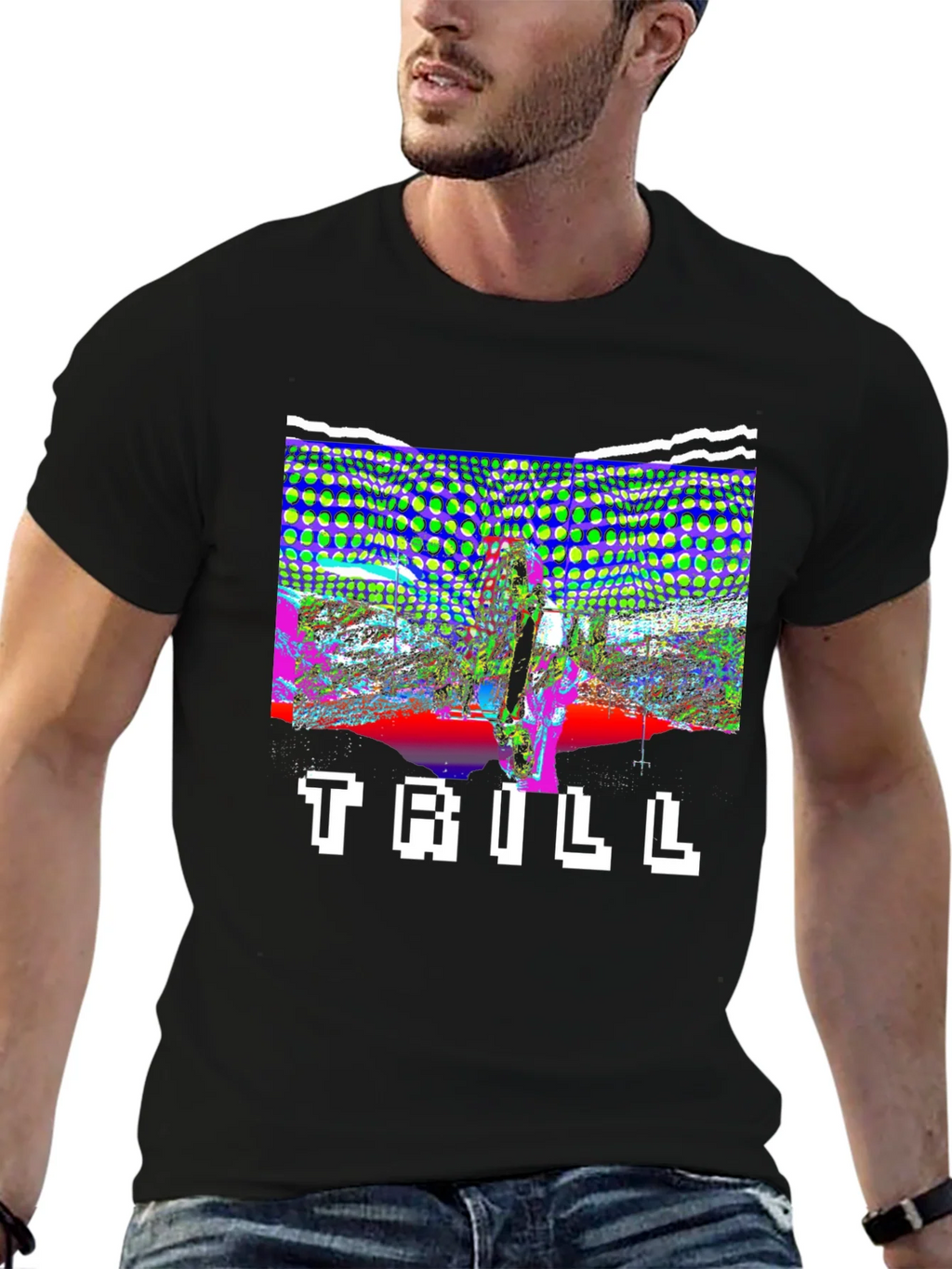 Trill Graphic Print Black T-Shirt product image 6