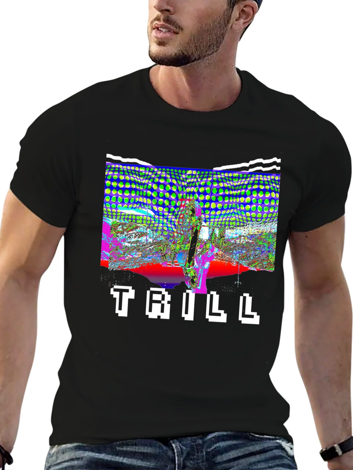 Trill Graphic Print Black T-Shirt product image 6