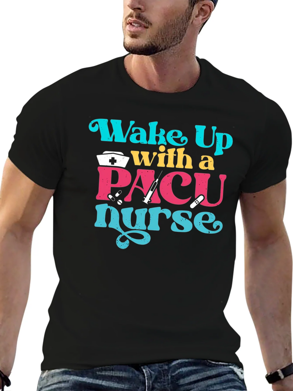 PACU Nurse T-Shirt - Wake Up With a product image 6