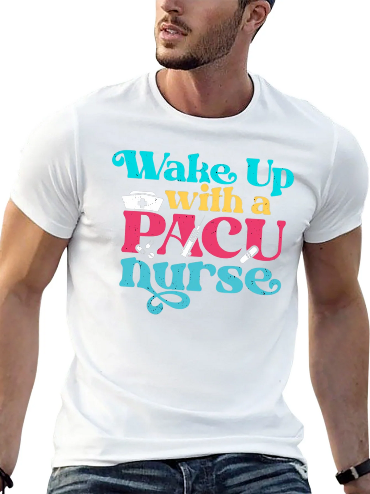 PACU Nurse T-Shirt - Wake Up With a product image 12