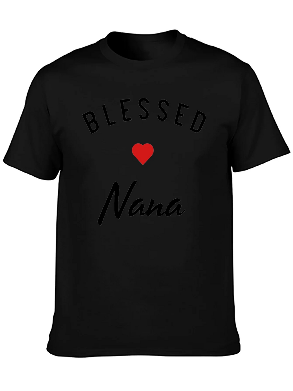 Blessed Nana T-Shirt - Black Cotton Blend product image 3