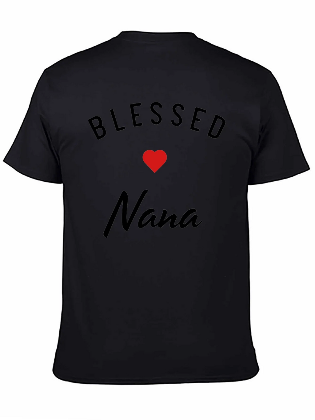 Blessed Nana T-Shirt - Black Cotton Blend product image 4