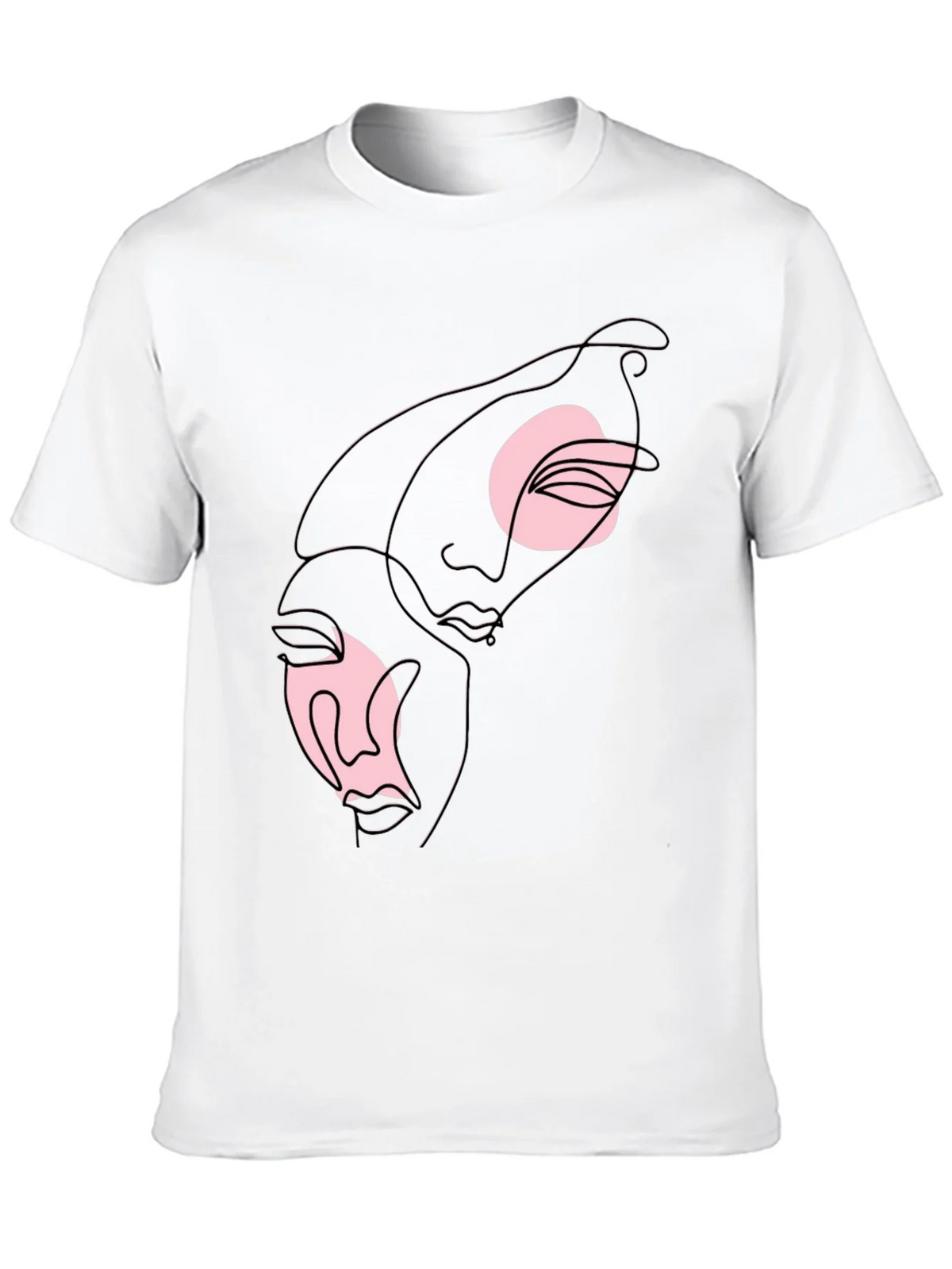 Abstract Faces Graphic Tee - Black product image 9