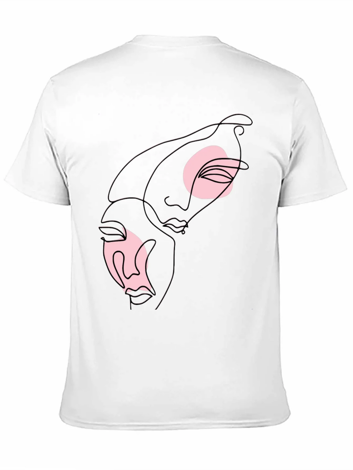 Abstract Faces Graphic Tee - Black product image 10