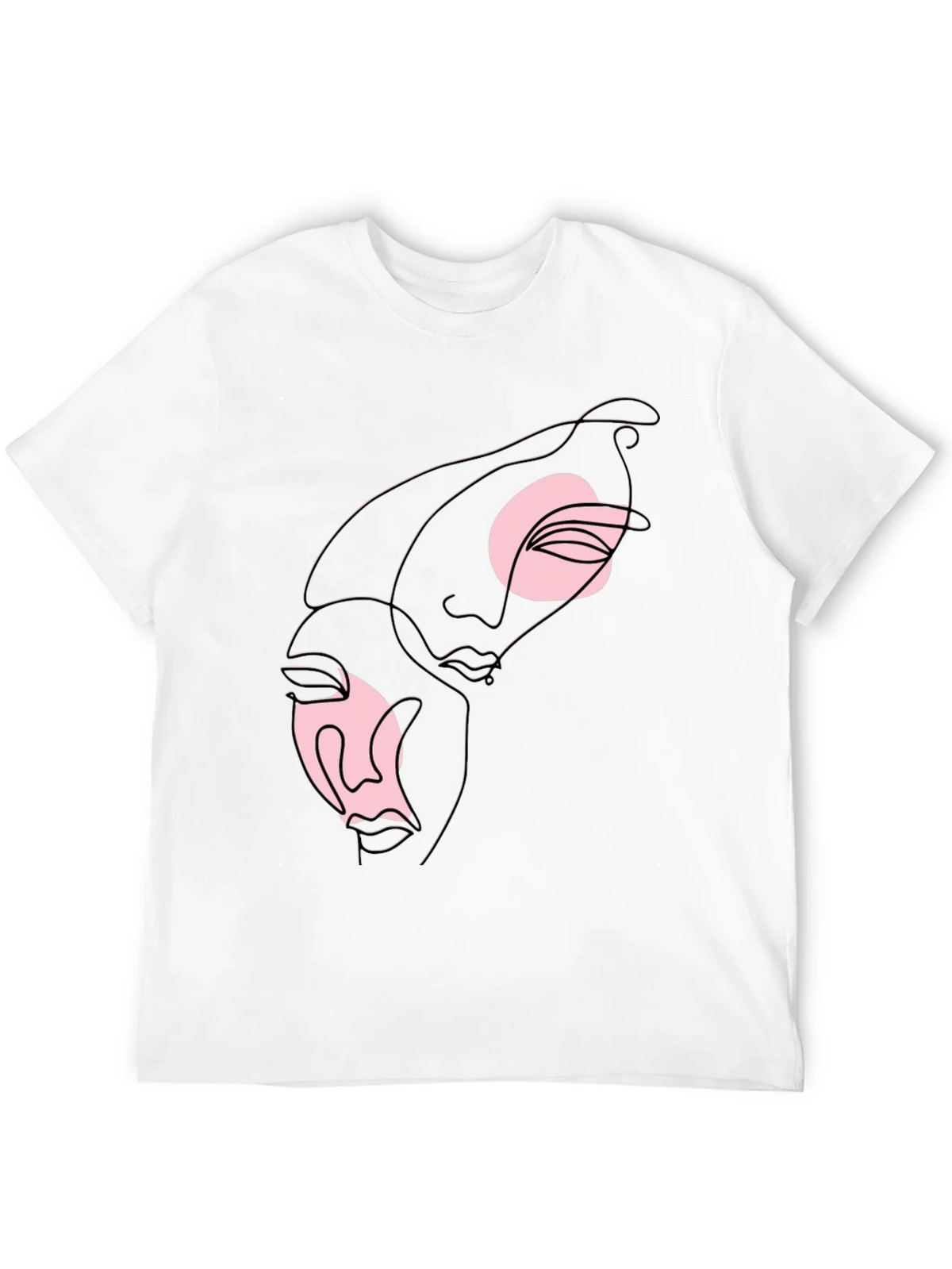 Abstract Faces Graphic Tee - Black product image 11