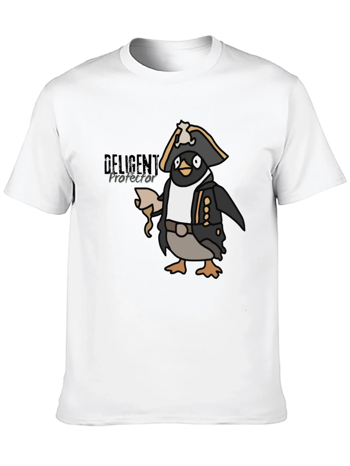 Pirate Penguin Graphic Tee - Black Cotton T-Shirt product image 9