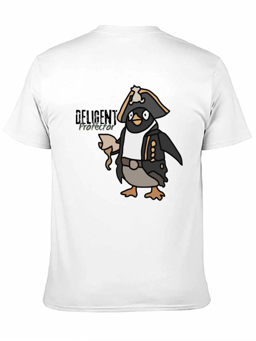 Pirate Penguin Graphic Tee - Black Cotton T-Shirt product image 10