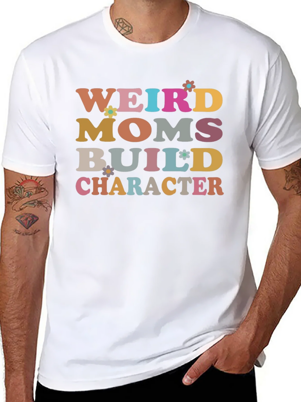 Weird Moms Build Character T-Shirt product image 7