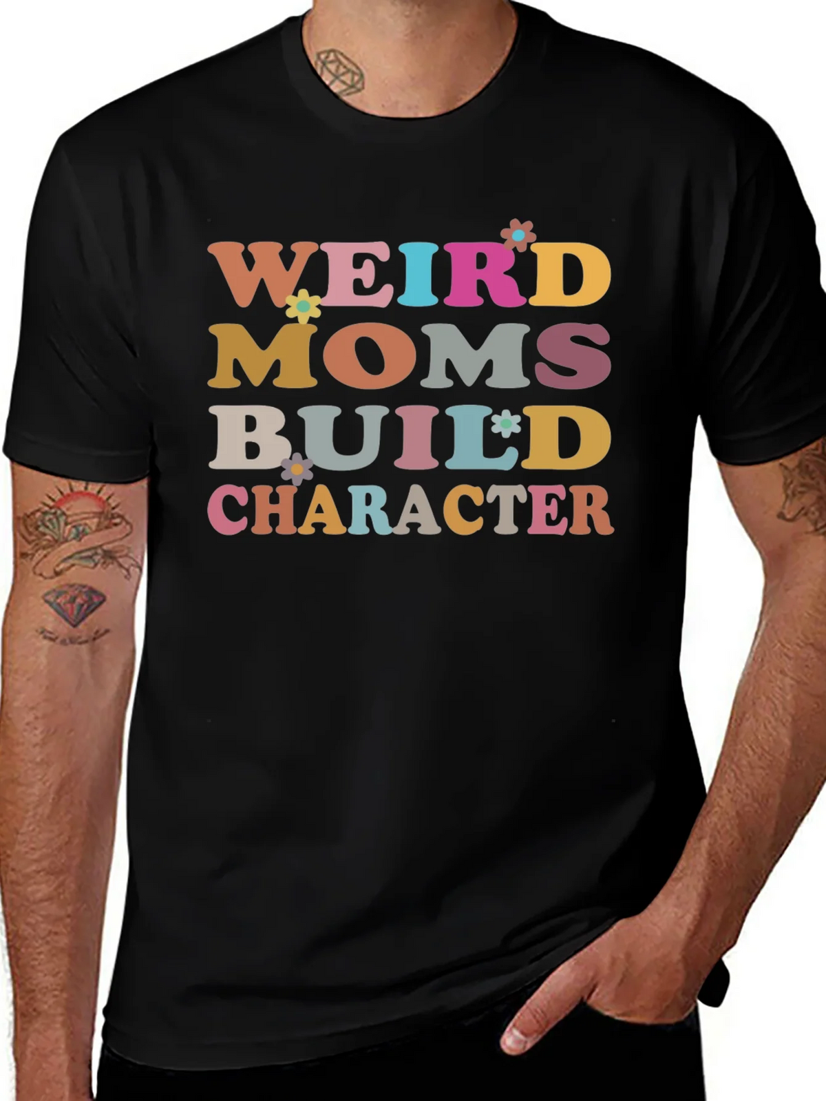 Weird Moms Build Character T-Shirt product image 1