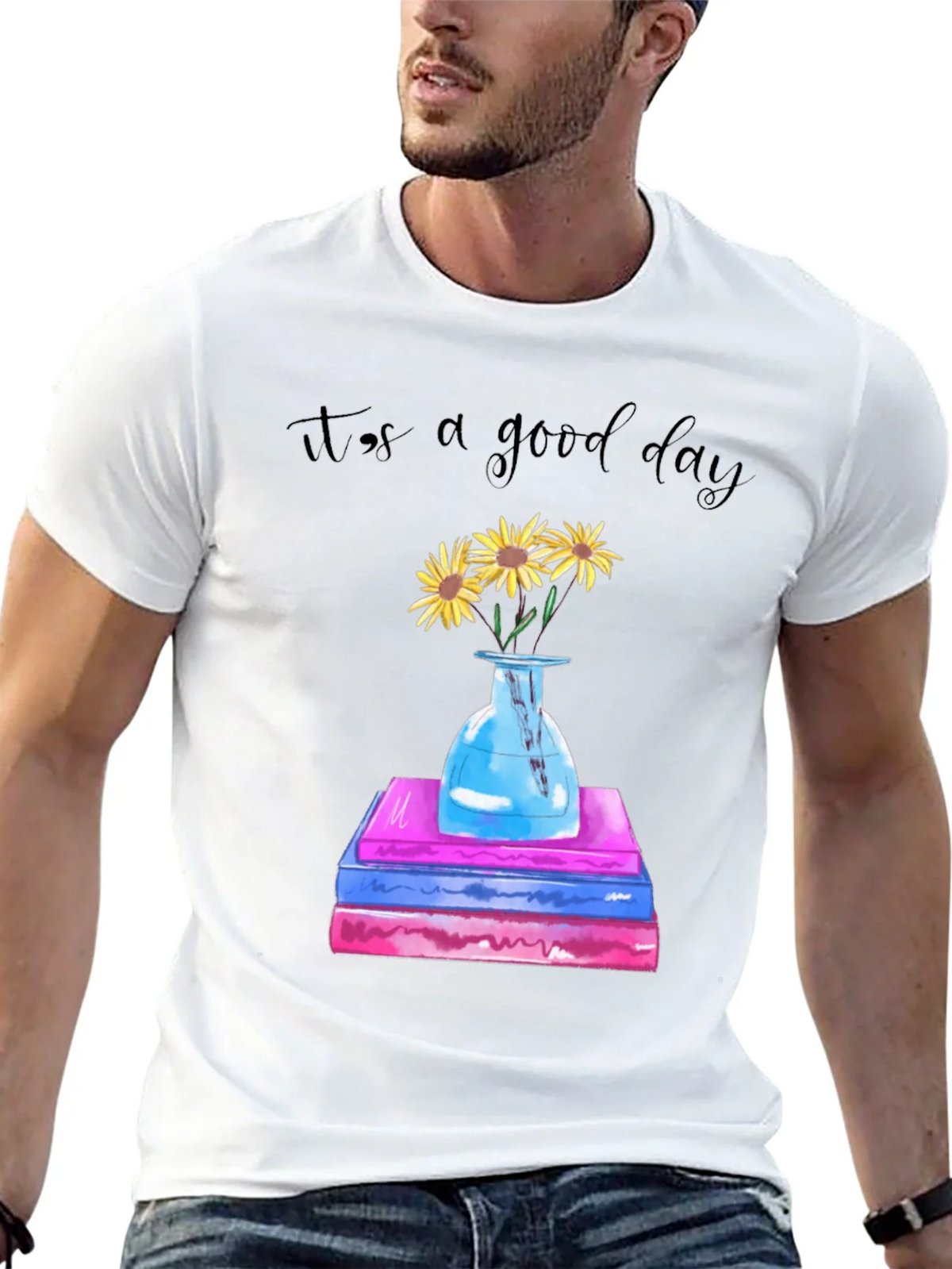 Its a Good Day Sunflower Books Graphic Tee product image 12