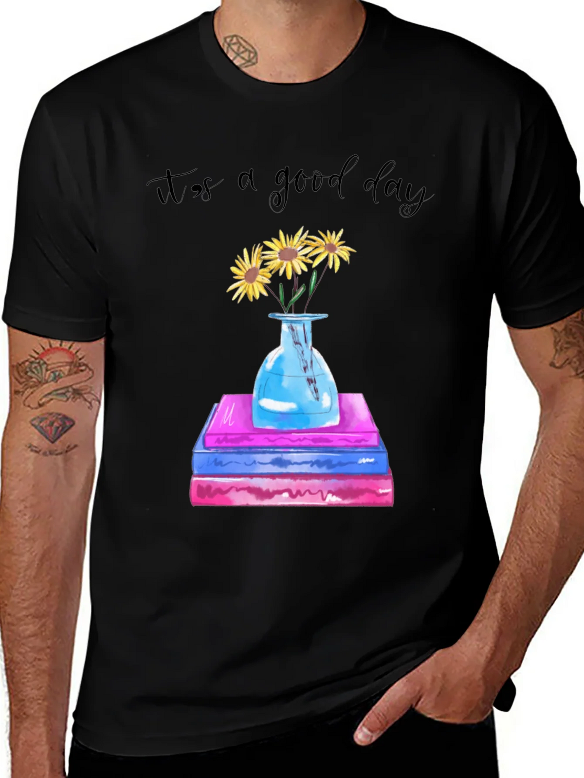Its a Good Day Sunflower Books Graphic Tee product image 1
